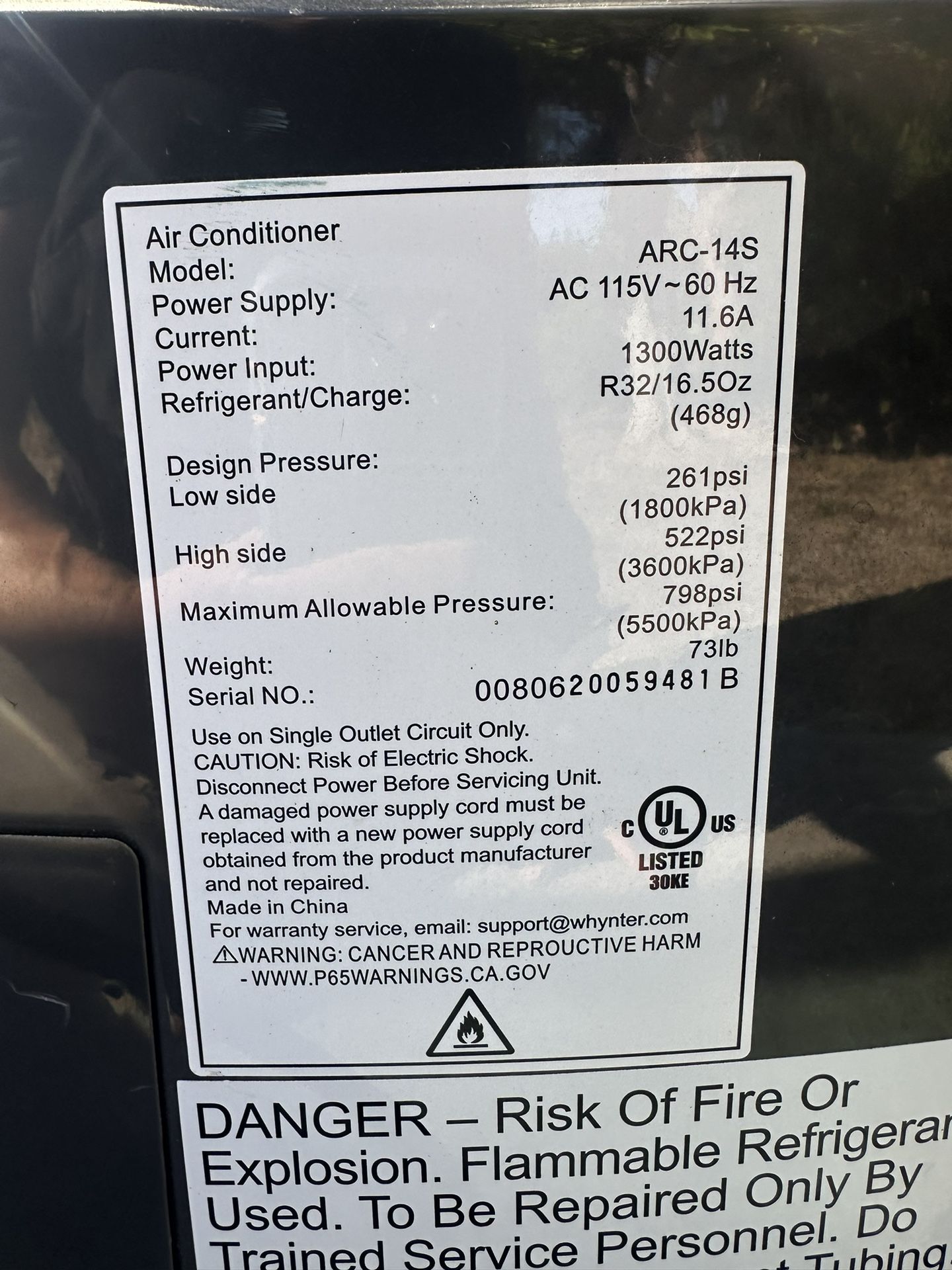 Whynter Portable AC Unit