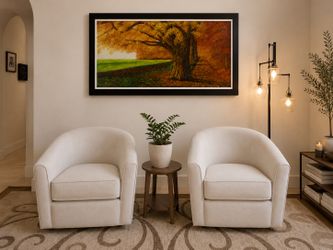 ✨ Set of 2 Kevin Charles Swivel Chairs-Delivery Available🚚! ✨