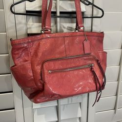 Coach - Authentic Patent Leather Diaper Bag
