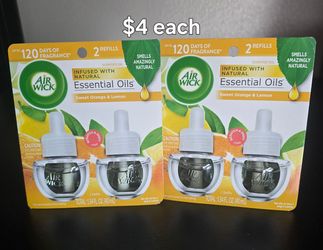 Air Wick Essential Oils Plug-In Refills Sweet Orange & Lemon
