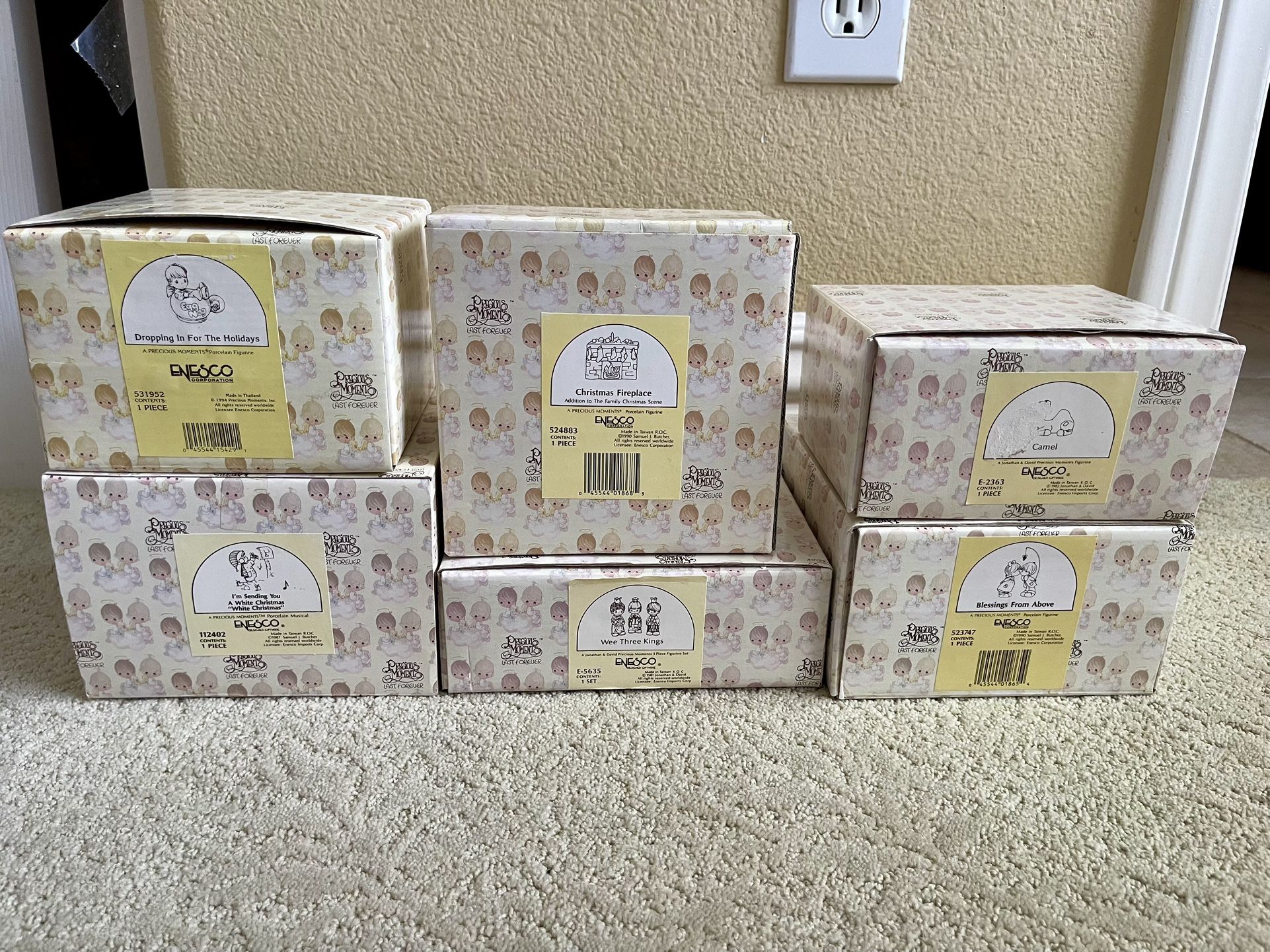 Precious Moments Porcelain Figurine Lot Of 6