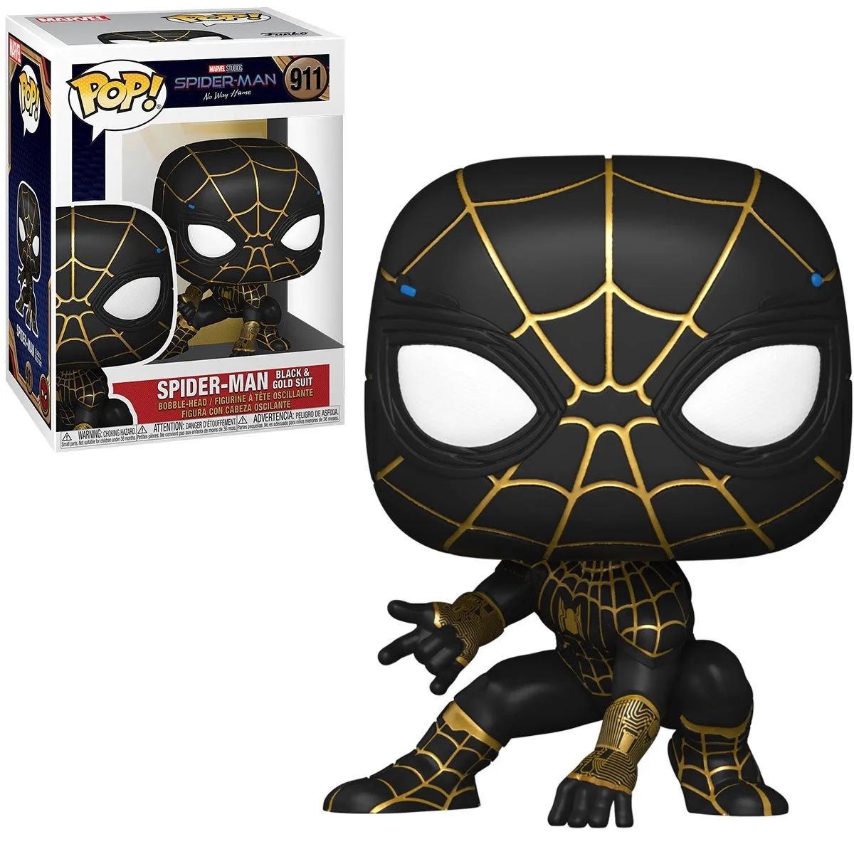 Funko Pop! Marvel Studios Spider-Man No Way Home Spider-Man Black And Gold Suit 10 Inch Target Exclusive Figure #911