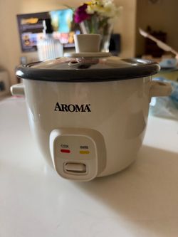Aroma Rice Cooker with Glass Lid