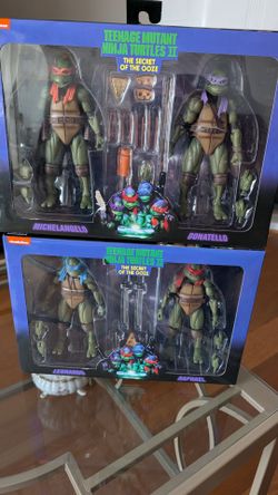 NECA Teenage Mutant Ninja Turtles 2 All Four Turtles