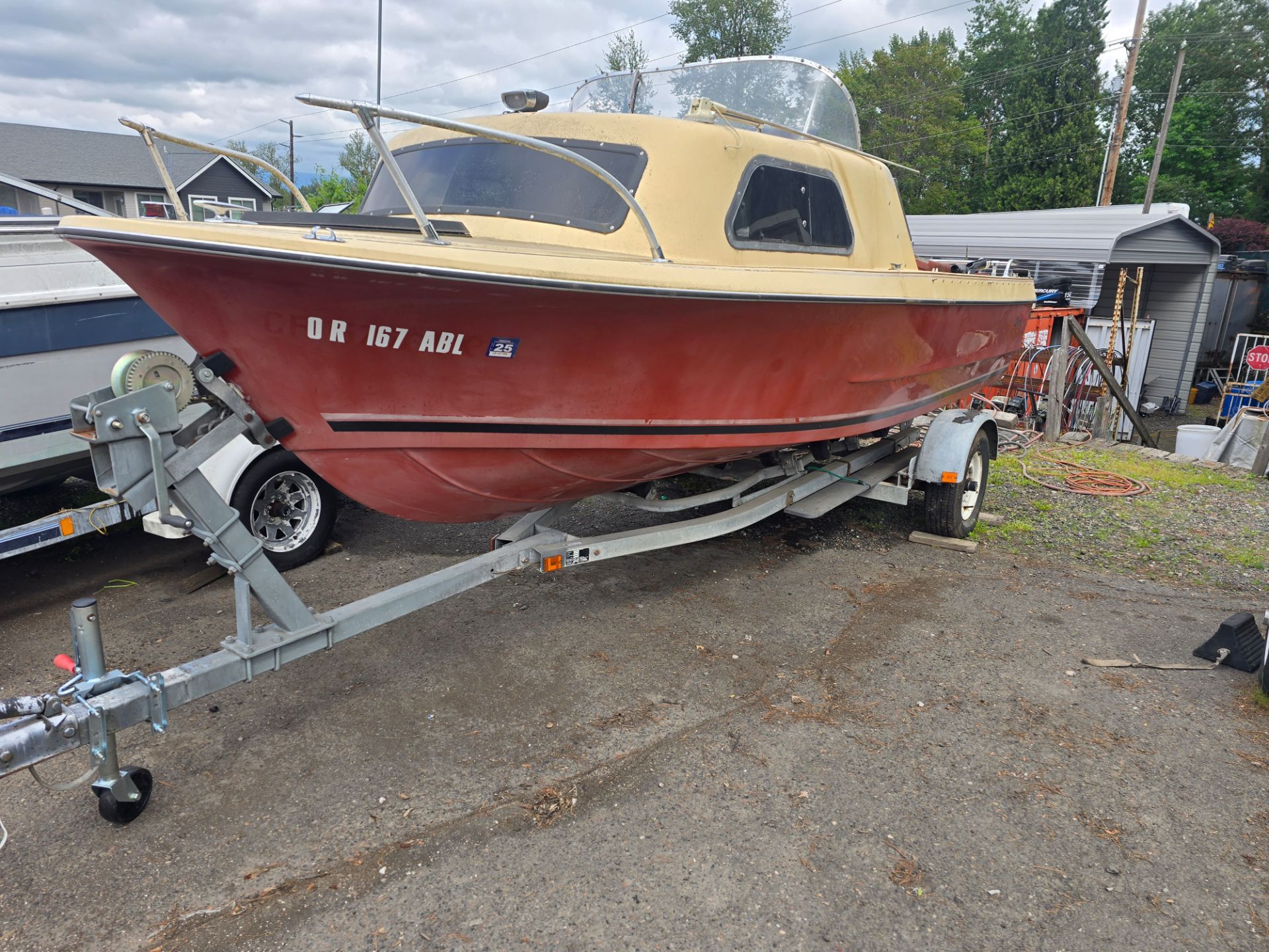 1984 Marlin Boat, Motor,Trailer. Runs nice !