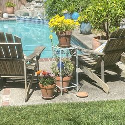 Two Adirondack Chairs 