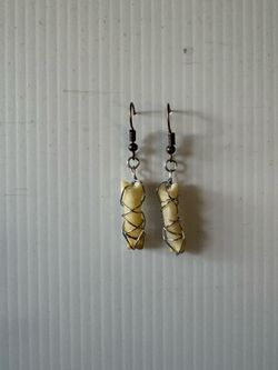 Bone earrings