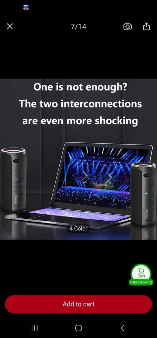 new portable rechargeable Bluetooth speaker 40 watts big battery 5,200ma