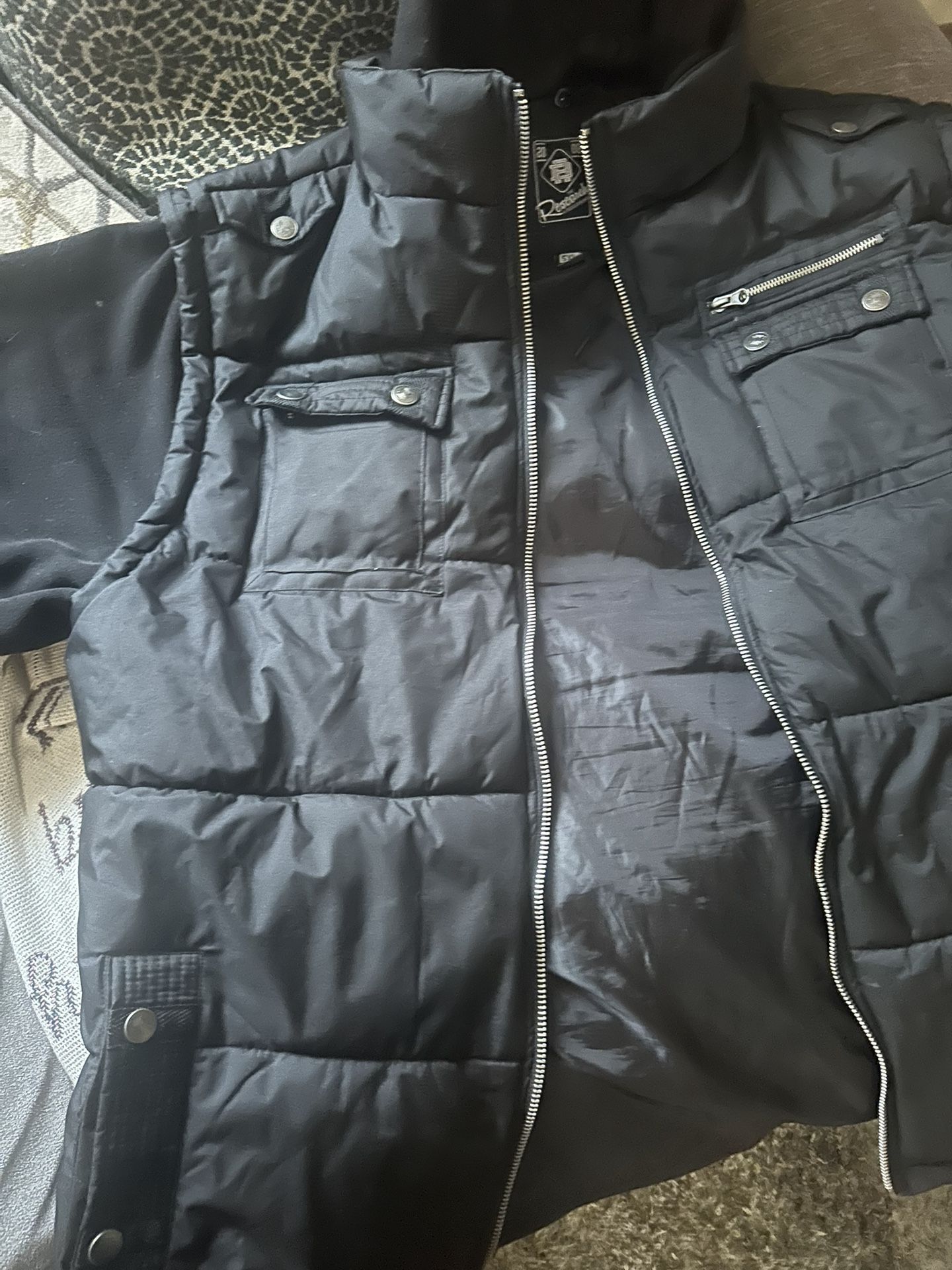 5X MENS HOODED VEST JACKET