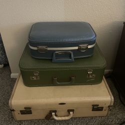 3 Vintage Suitcases