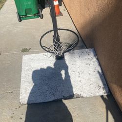 Basketball Hoop And Weight Bench 