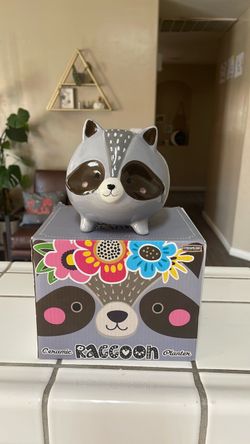 Raccoon planter