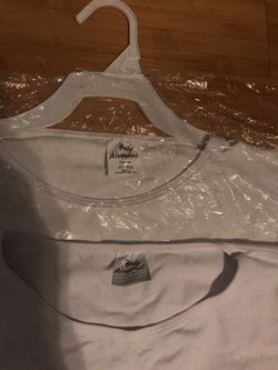 2 white dance shirts by Body Wrappers XLarge men