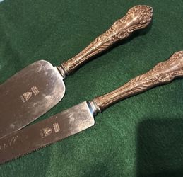 1941 Antique Wedding Knife And Lifter
