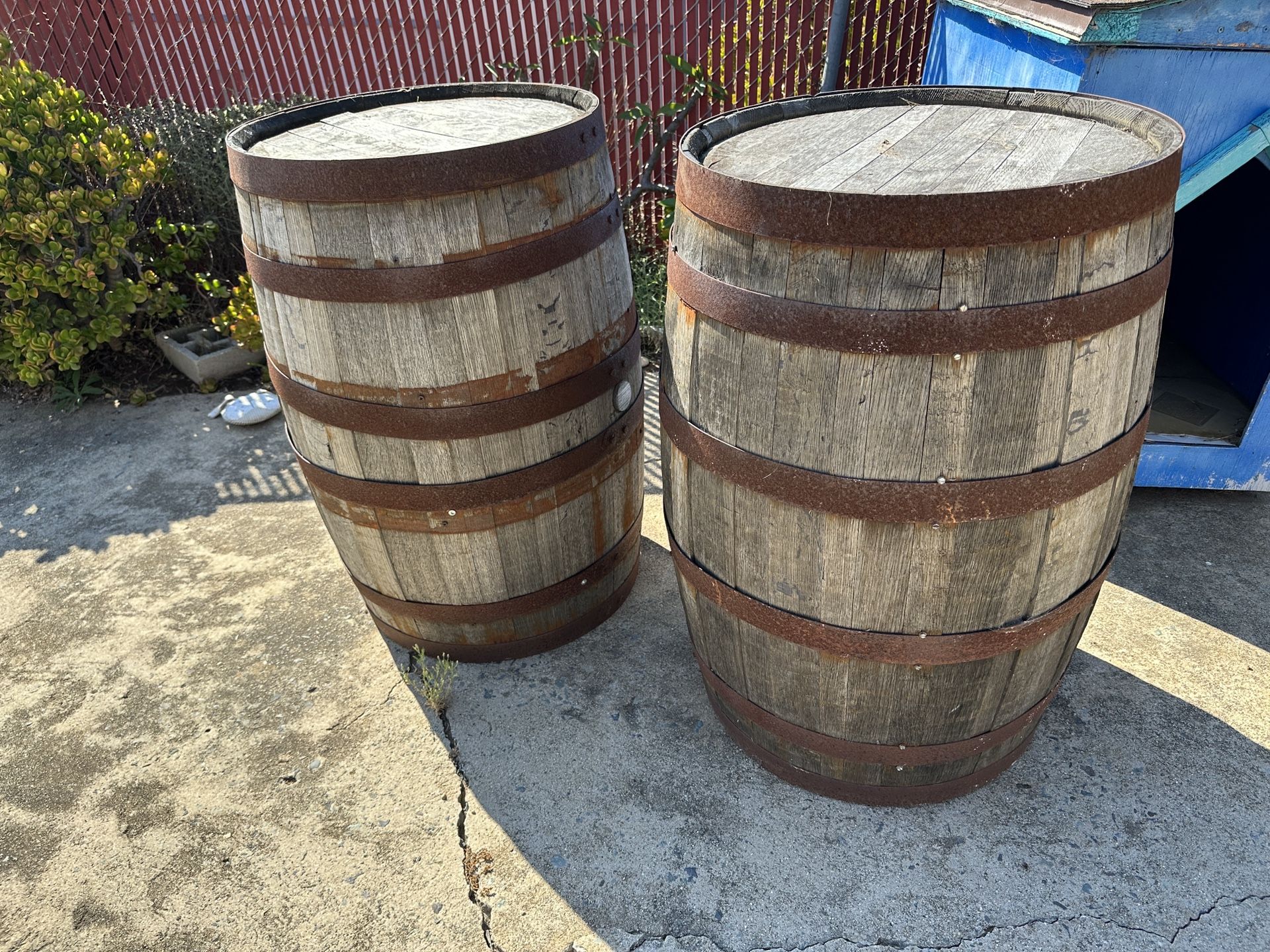 Two Empty Whiskey Barrels for Sale in San Diego, CA OfferUp