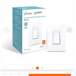 (2) New Kasa Smart Wi-Fi Light Dimmer Switch, White