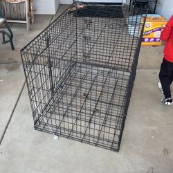 Double Door Dog Cage