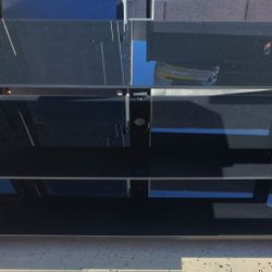 Black Glass TV Stand 