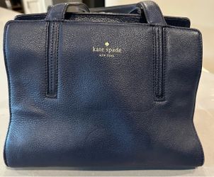 Navy Blue Top Handle Bag