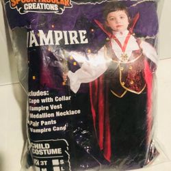 Size 3 Child’s Vampire Halloween Costume