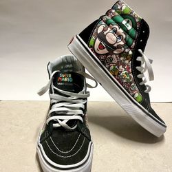 Unisex Super Mario High Top Vans