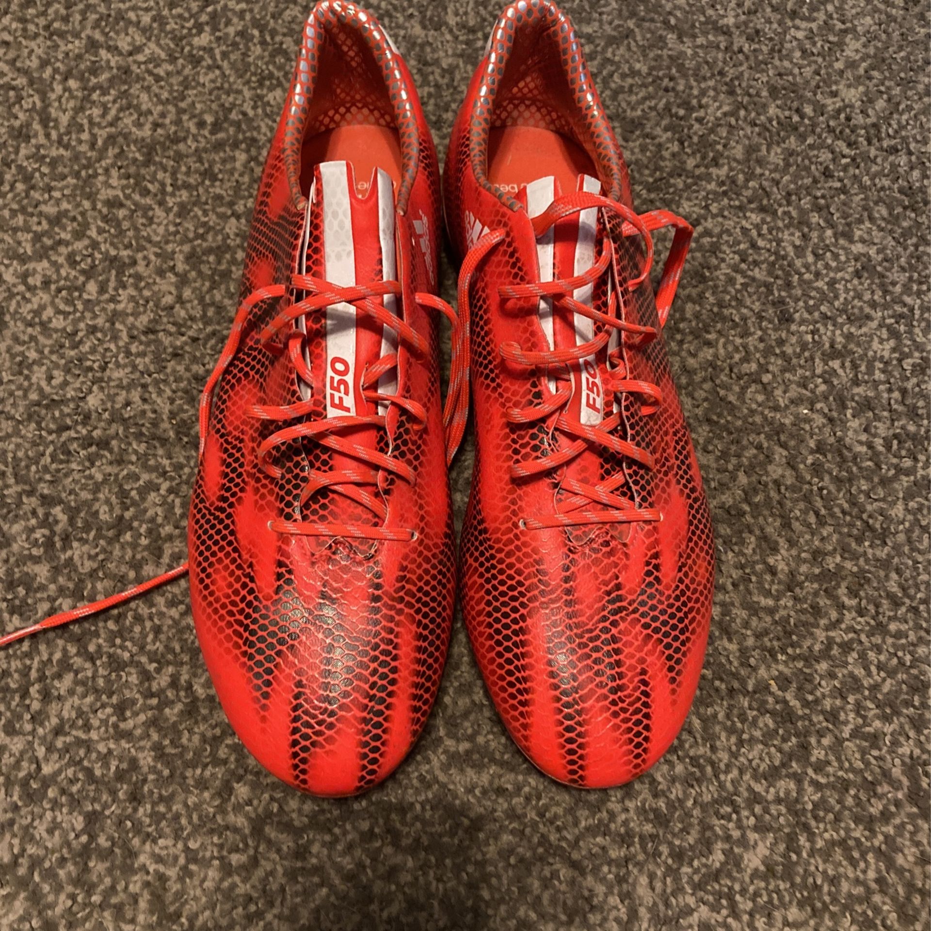 Adidas F50 Adizero FG Orange Red 9.5M