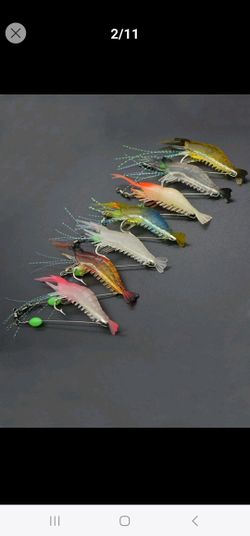 4 pcs Shrimp Design Fishing Lures