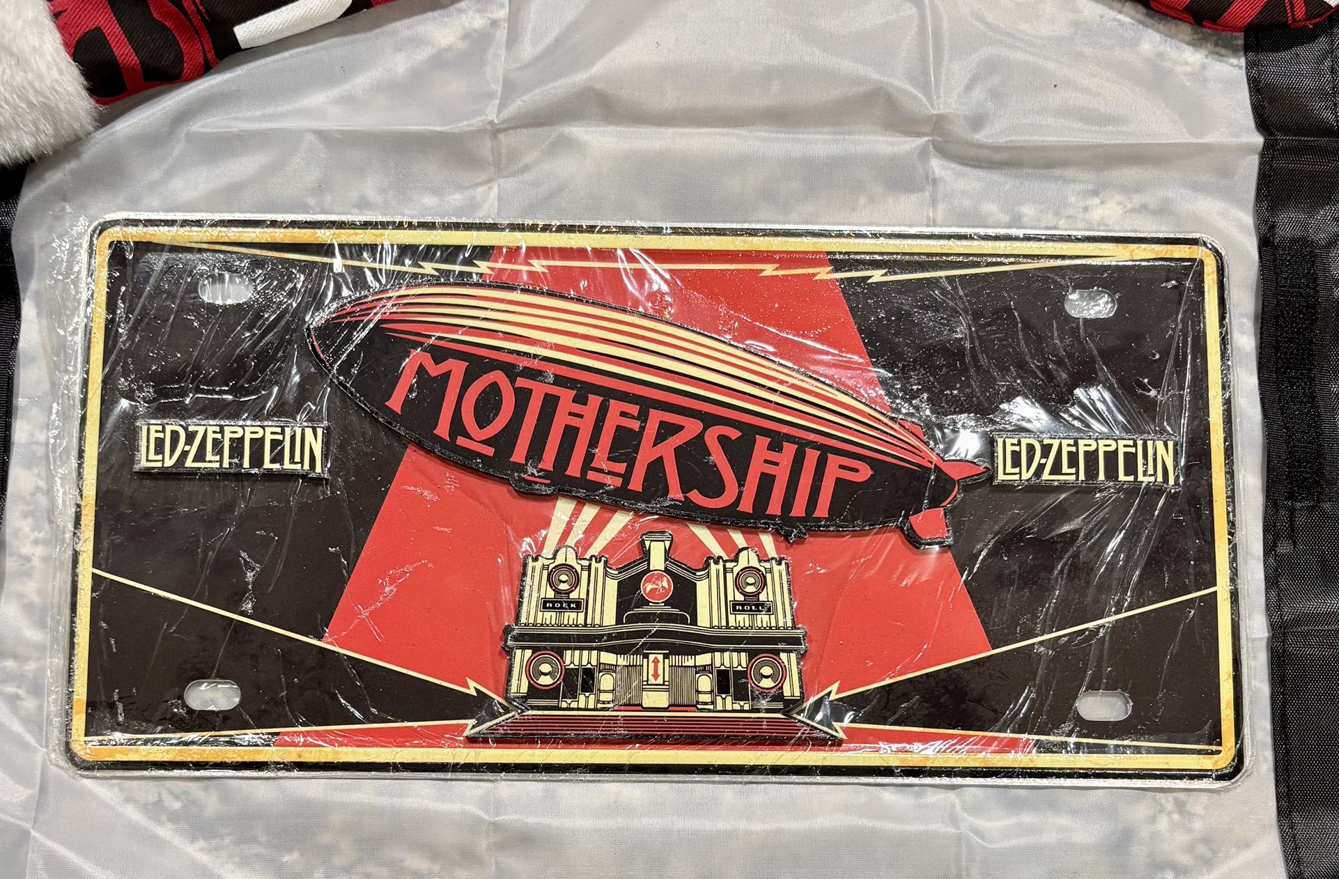 Led Zeppelin Metal License Plate Wall Sign, Front Plate, Custom Plate, Collectible Item