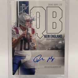 Drake Maye Rookie On Card Auto