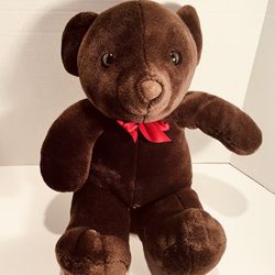 Vintage Dark Brown Soft Teddy Bear Plush Stuffed Animal- 18”