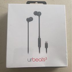 urbeats3 Lightning cable wired earphones black