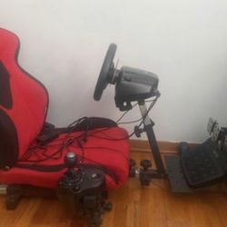 Xbox Steering Wheel and Chair