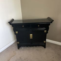 Black Accent Cabinet 
