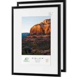 New 1 3/8" Thick Black Wooden Shadow Box Picture Frame 18” x 24” - pickup Mililani
