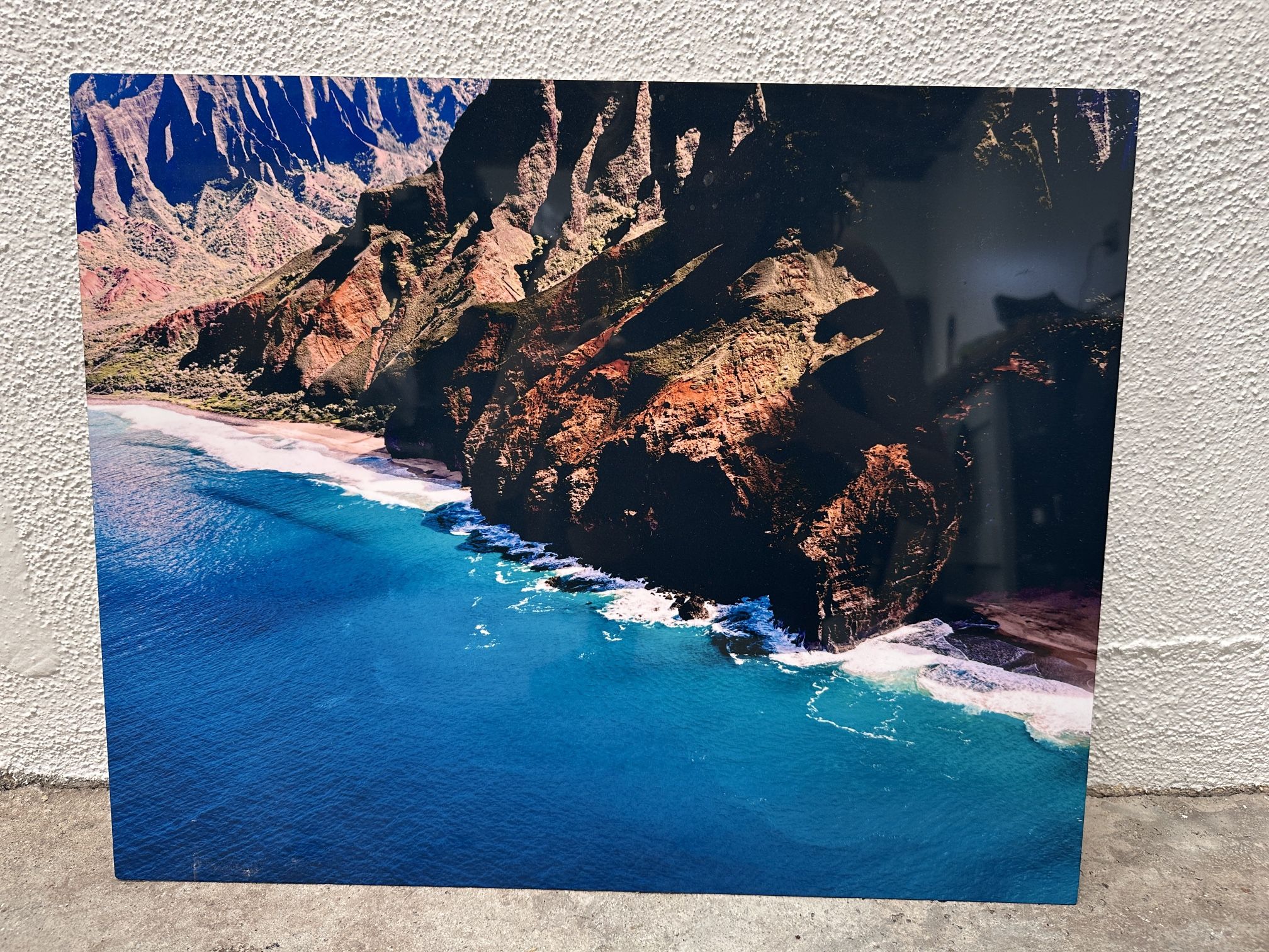 Mountain Beach Metal Photo Print