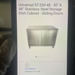Universal NSF Stainless Steel Storage Cabinet 