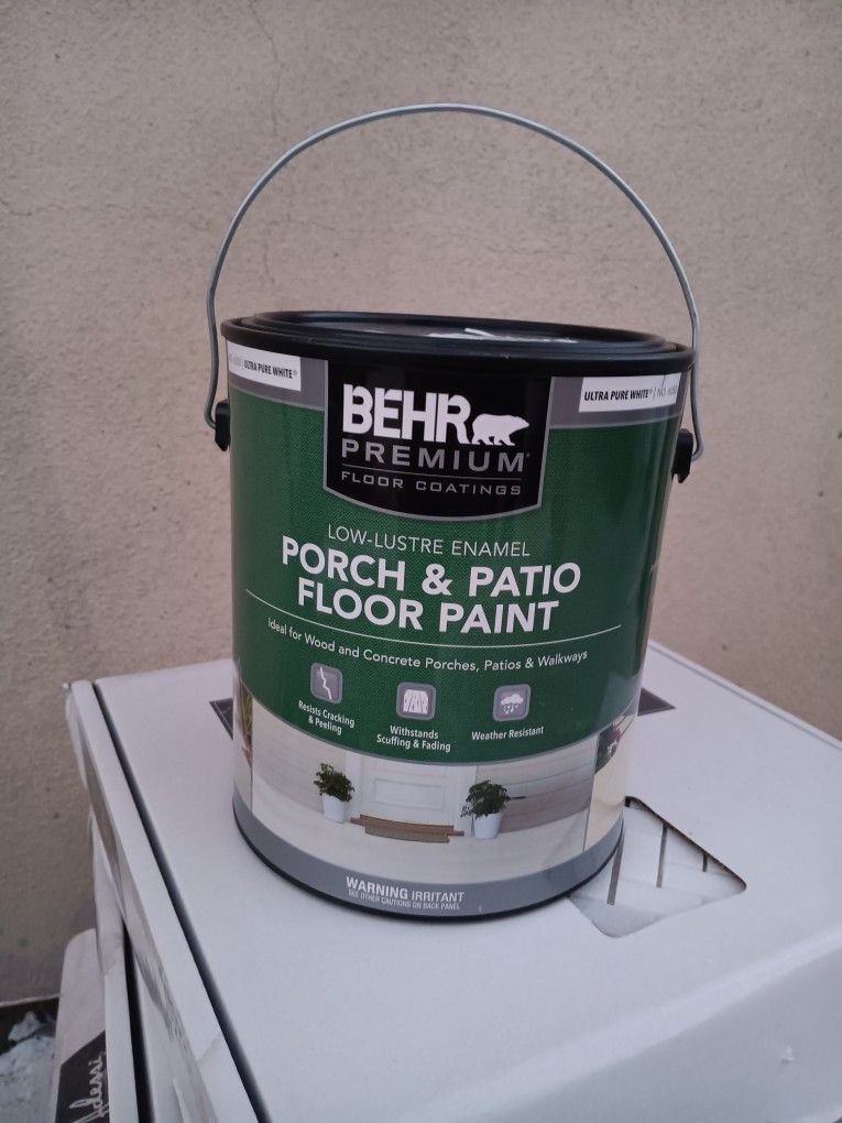 Floor Paint Ideal For Concrete Porches, Patios.