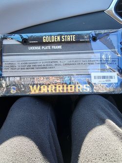New Golden State Warriors License Plate Frame