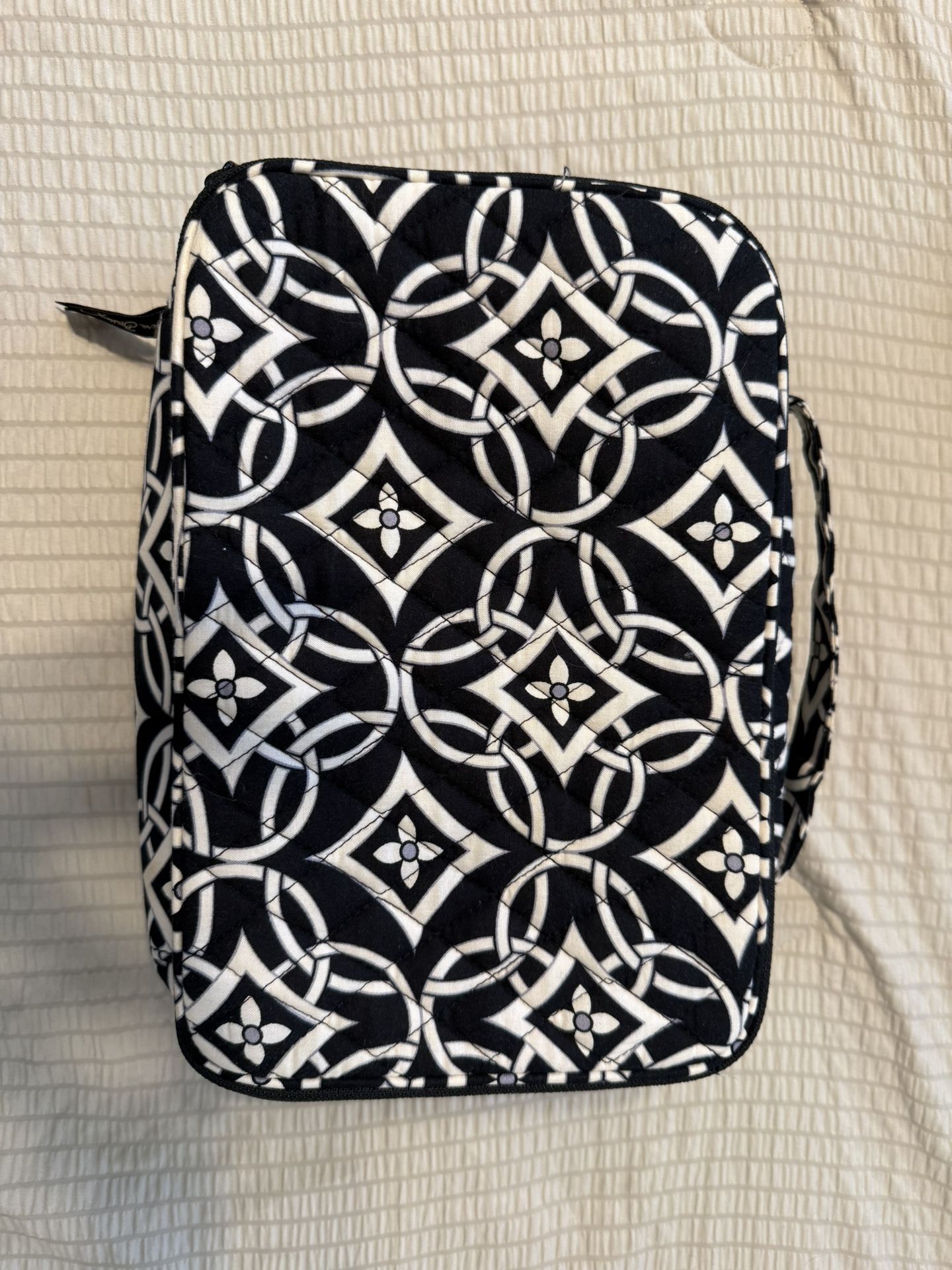 Black and White Vera Bradley Cosmetic Bag