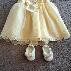Baby Dress With Shoes 