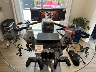 PlayStation 2 Bundle W/ Guitar Hero 