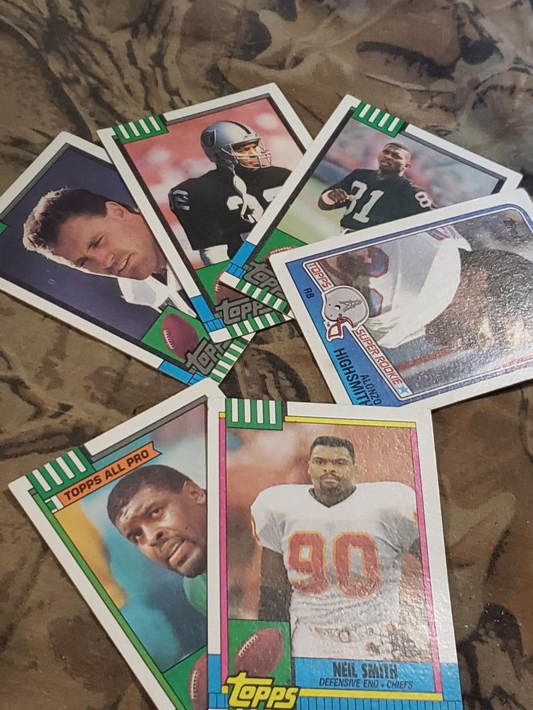 5 Cards , 1990 Topps , For The Exception Of Alonzo highsmith