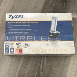 ZyXEL G-202 All-In-One Wireless USB ADAPTER With  Desktop  Base