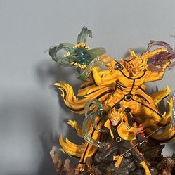 Resin statue Sage of the six paths Naruto n kurama