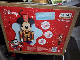 Disney 5Ft led Holiday Mickey Mouse Nutcracker New Sealed Box 2025