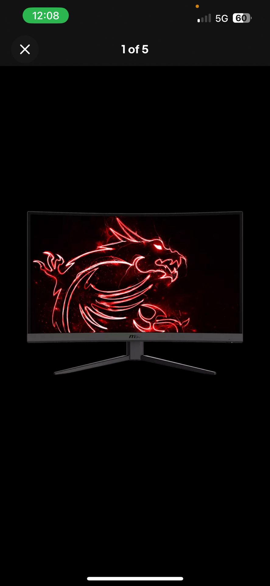 < See Gaming Monitors MSI - G321CU 32" Curved 4K UHD 144Hz 1ms FreeSync with HDR Gaming Monitor(DisplayPort,Type-C, HDMI) - Black 