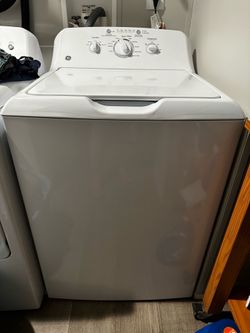 GE top load washer and dryer