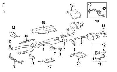 Complete OEM Lexus IS 500 Exhaust Systems