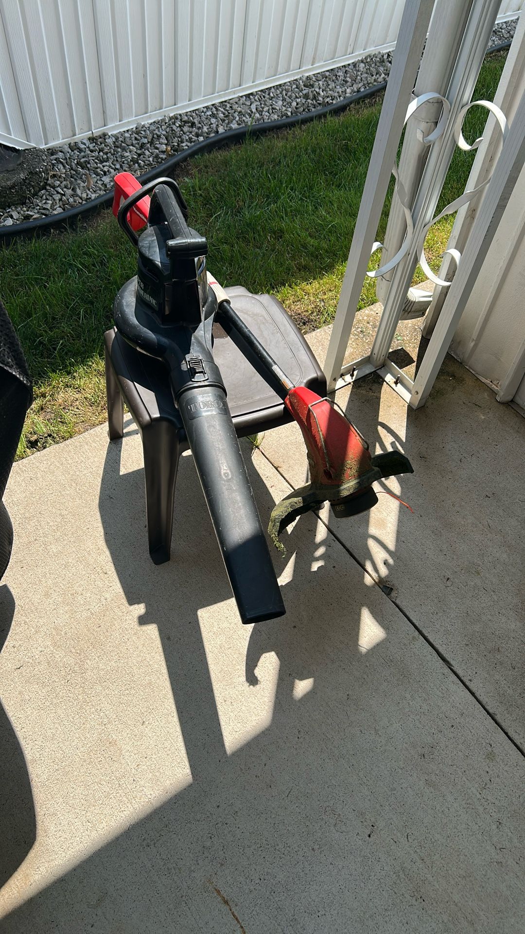 Leaf blower and Read Record