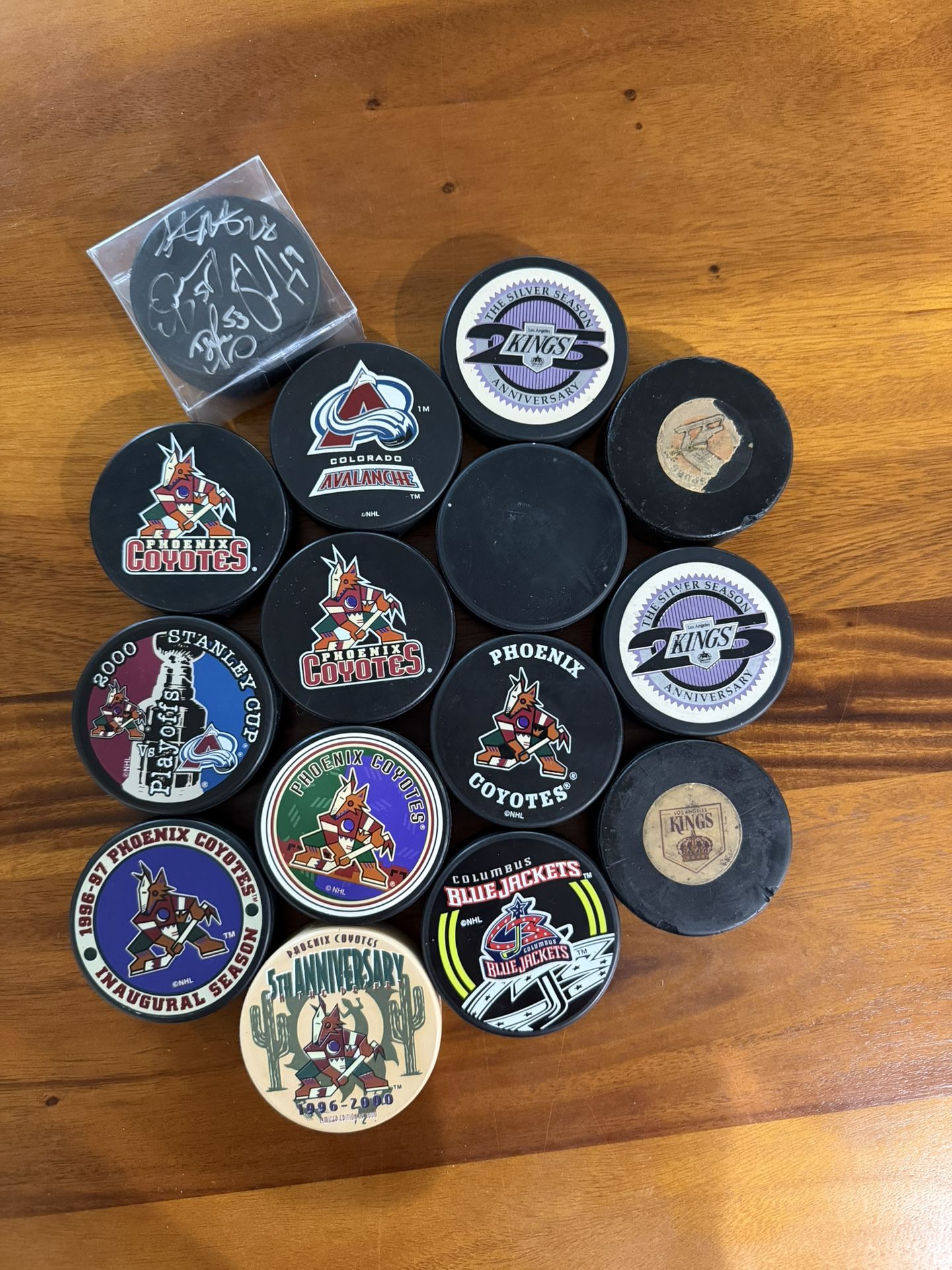 Phoenix Coyotes Hockey Pucks